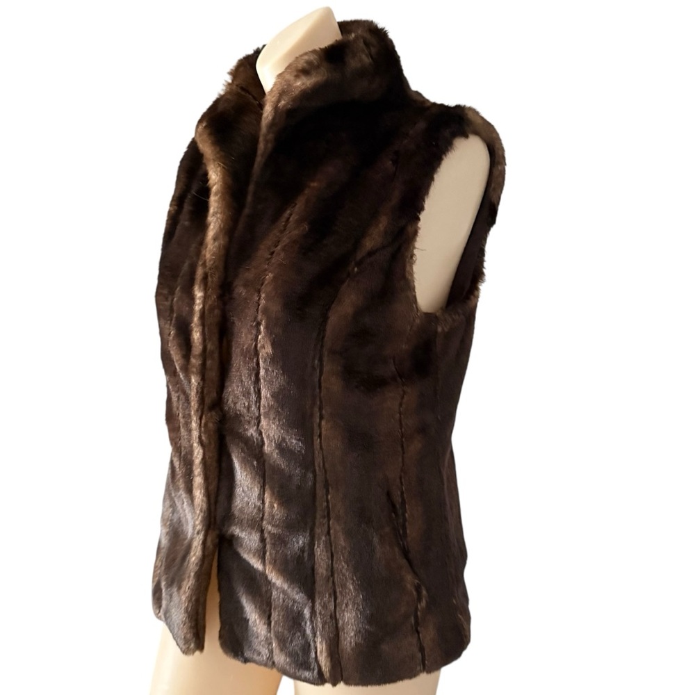 Dana Stein Friend and Fau Luxury Faux Fur Vest SMALL - Picture 2 of 12